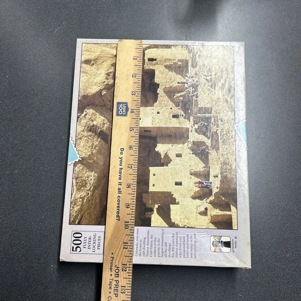 NIB Vintage The Rainbow Works 500 Piece Jigsaw Puzzle Colorado Mesa Verde
